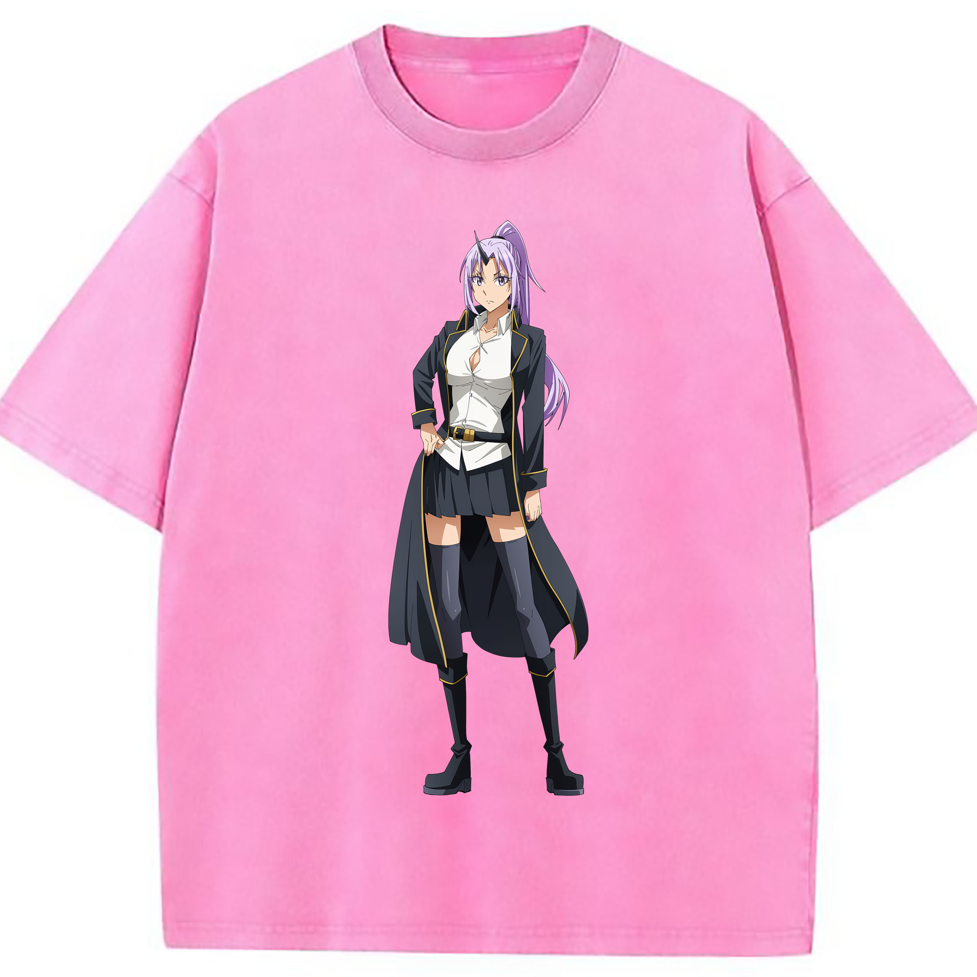 （画像用） 転スラ Regarding Reincarnated to Slime 綿100% ヴィンテージ風 半袖Tシャツ（フロントプリント）
